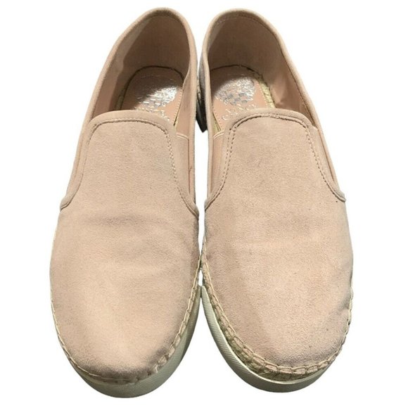 VINCE CAMUTO Tambie Suede Loafers in Soft Pink Women's Size 8.5 - Picture 1 of 5